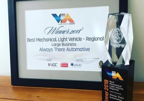 Mechanics in Geelong win VACC award