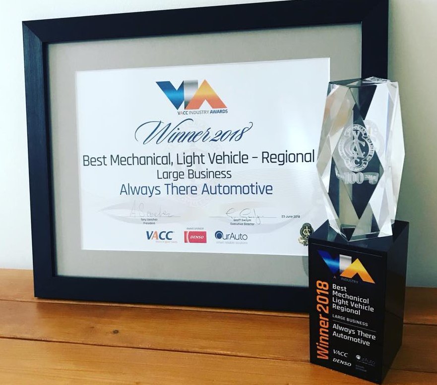 Mechanics in Geelong win VACC award