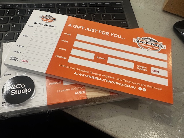 Mechanic Gift Voucher in Geelong and Gold Coast